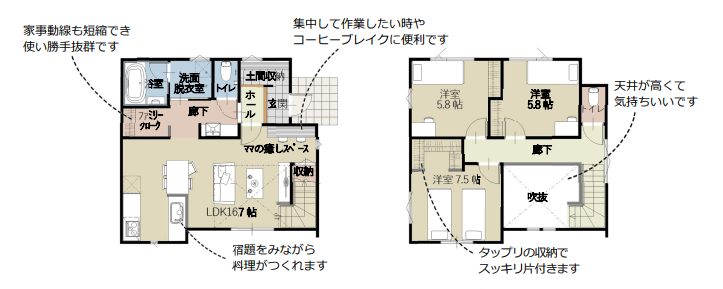 エースホーム太田店株式会社白石設計NOON展示場平面図