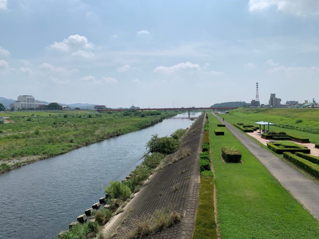 渡良瀬川の中橋からの景色
