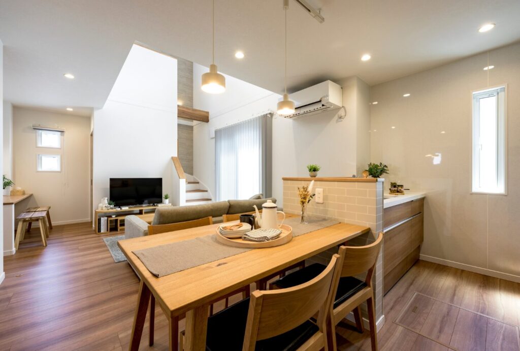 家事がはかどる横並びキッチン