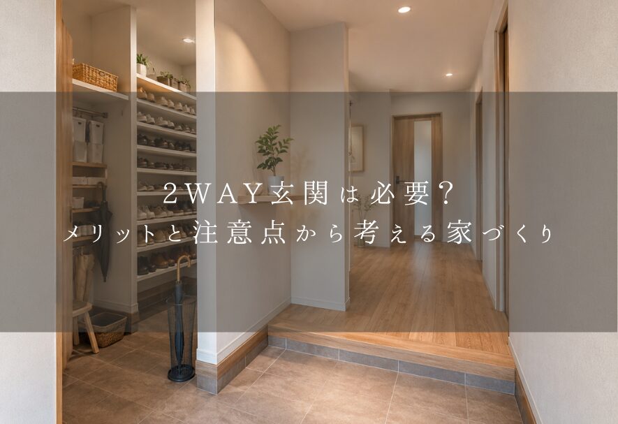 2way玄関は必要？メリットと注意点から考える家づくり